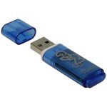 Память Smart Buy "Glossy"  8GB, USB 2.0 Flash Drive, голубой SB8GBGS-B