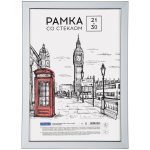 Рамка пластиковая 21*30см, OfficeSpace "Color", голубой РП_38461