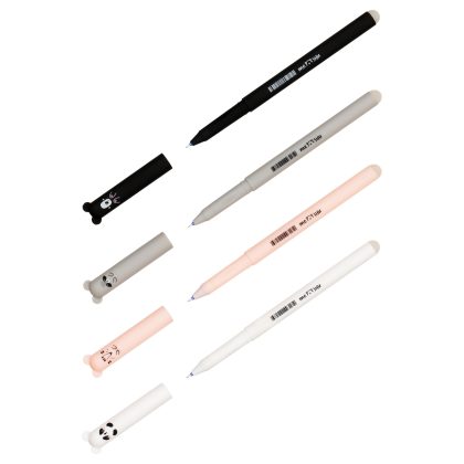 Ручка гелевая стираемая MESHU "Lovely Cutes" синяя, 0,5мм, корпус ассорти MS_51318