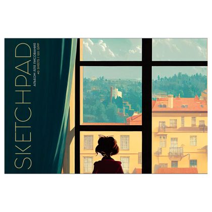 Альбом для рисования 40л., А4, на скрепке Greenwich Line "Nowadays", 120г/м2 PS40s-50682