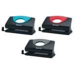 Дырокол Berlingo "Office Soft" 10л., пластиковый, ассорти, с линейкой DDp_10168