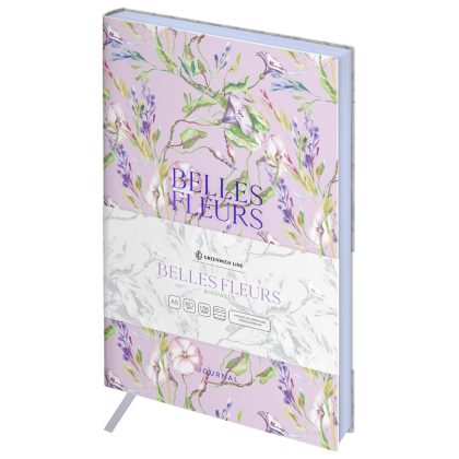Ежедневник недатированный, А5, 136л., кожзам, Greenwich Line "Belles Fleurs. Bindweed", тон. блок, ц