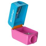 Точилка пластиковая Berlingo "ColorShift" 2 отверстия, контейнер, ассорти, туба BBp_15031