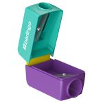 Точилка пластиковая Berlingo "ColorShift" 2 отверстия, контейнер, ассорти, туба BBp_15031